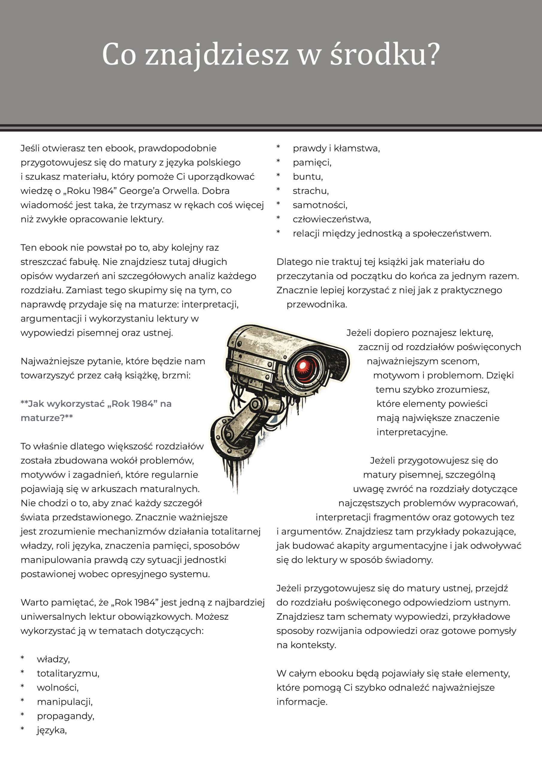 Rok 1984 od A do Z - opracowanie